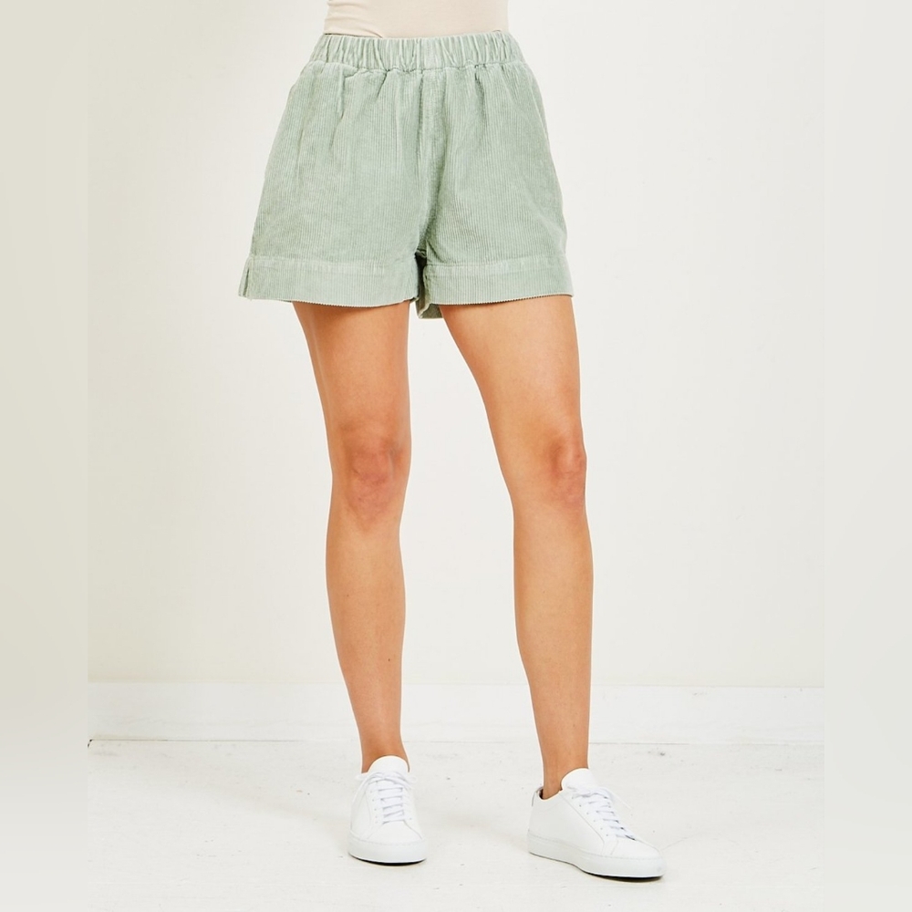 THRILLS Cord Field Shorts in Eucalyptus  Green